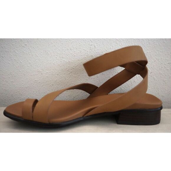 Naturalizer Women's Sz 8.5M Saddle Tan Leather Birch Ankle Strap Sandals - Picture 5 of 12